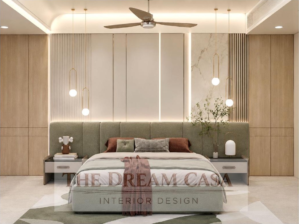 Luxury master bedroom interior design by The Dream Casa