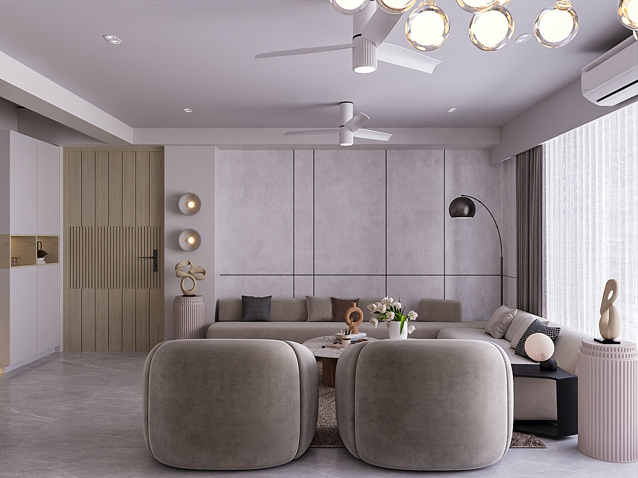 3D Photorealistic architectural render by Poorti Jain interior designer Indore