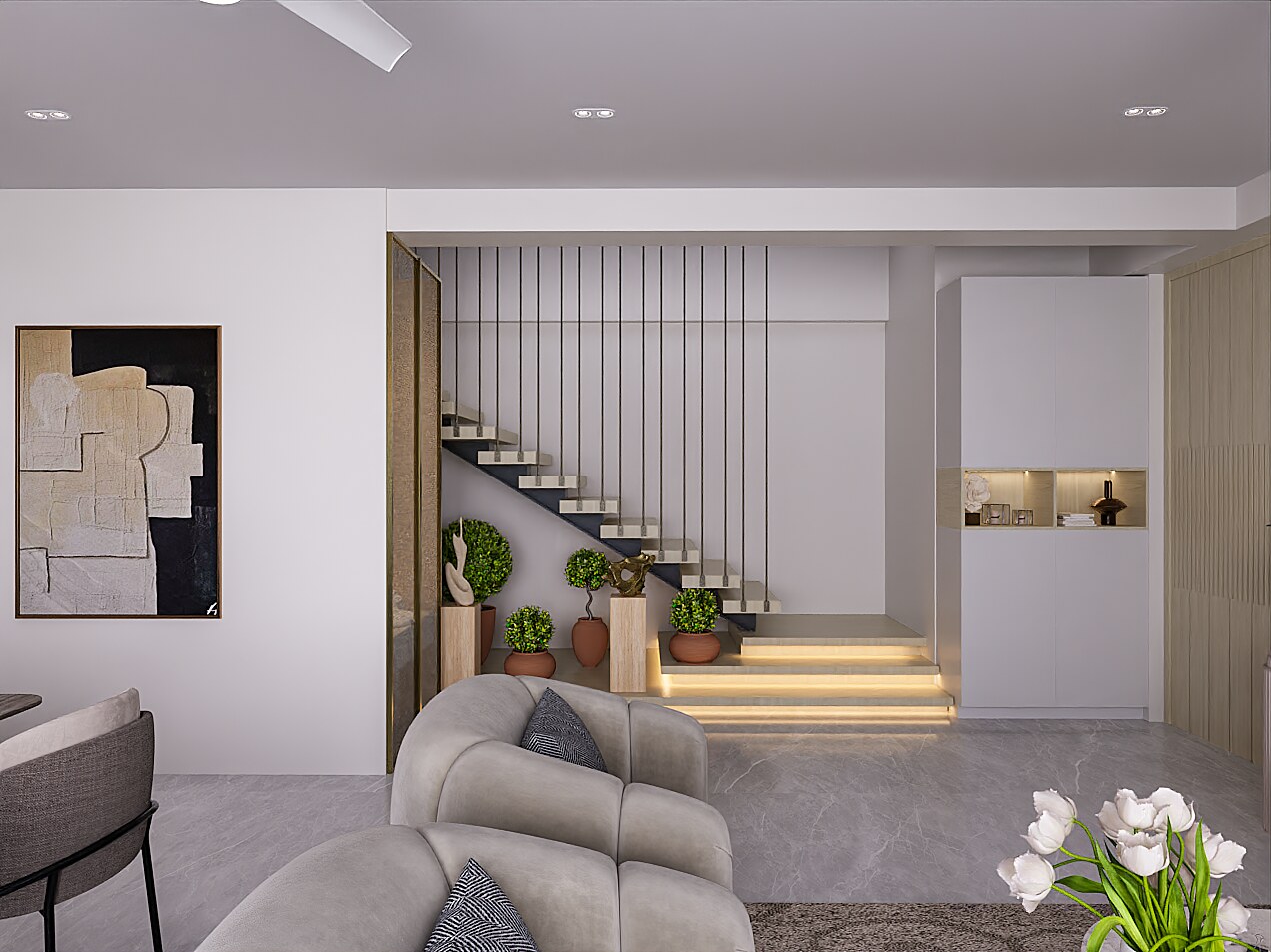 Contemporary Living & Modular Kitchen — image 3